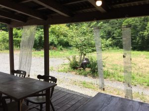 安曇野　李朝工芸　羅山　どうぐやのれん展　蚊帳